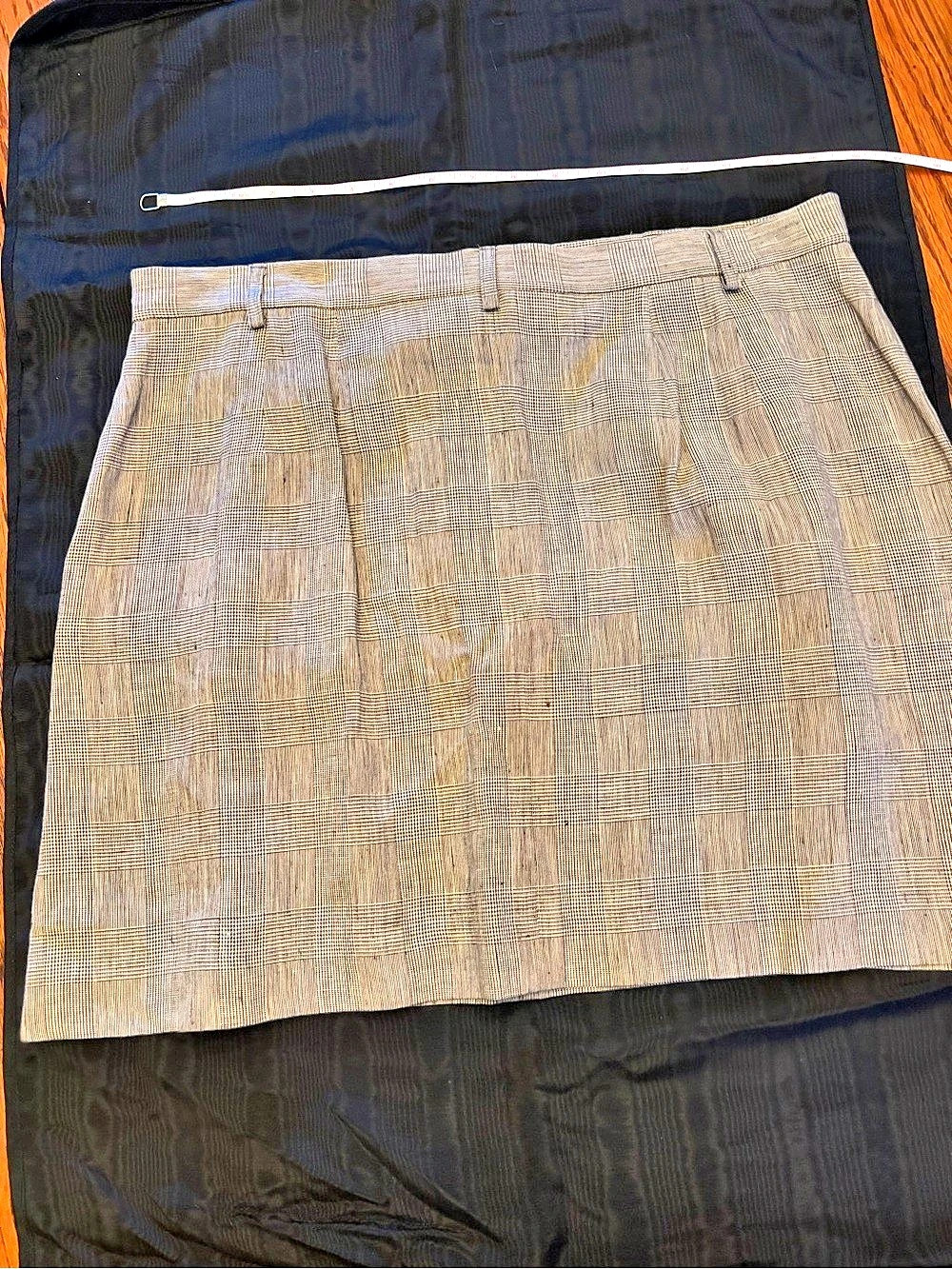 DKNY Classic Plaid Mini Skirt in Brown & Black Like New